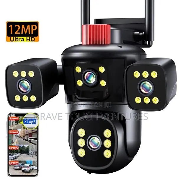 4 Lens Two Way Audio Sensor WiFi CCTV Security IP Camera · Photo 1