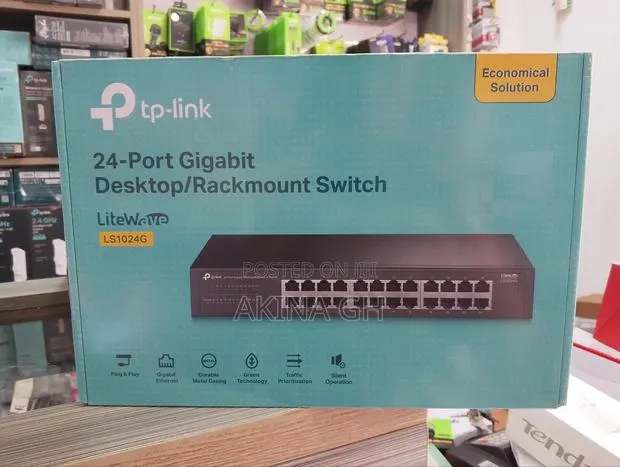 Tp Link 24 Port Gigabit Desktop Rack Mount Switch (Ls1024g) · Photo 1