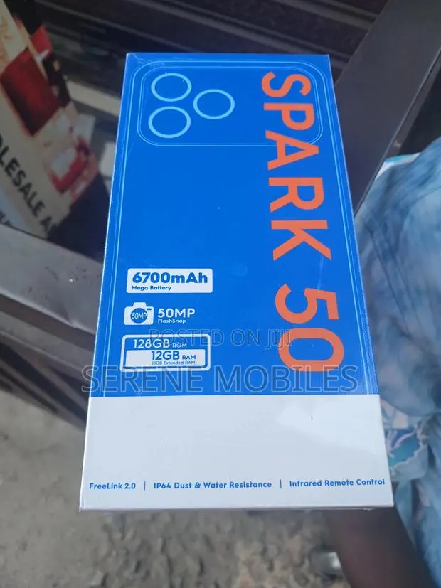 New Tecno Spark 50 5G 128 GB Black · Photo 1