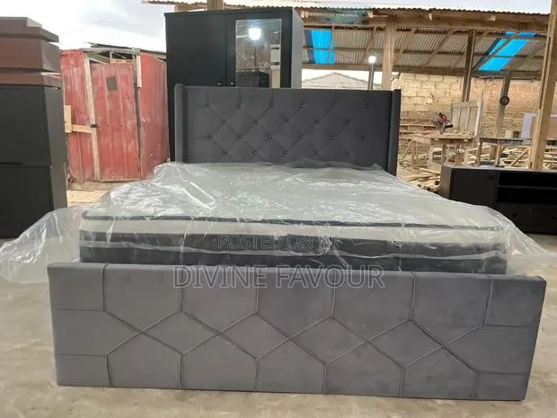 Bed and Bed Frame Available for Sale · Photo 1
