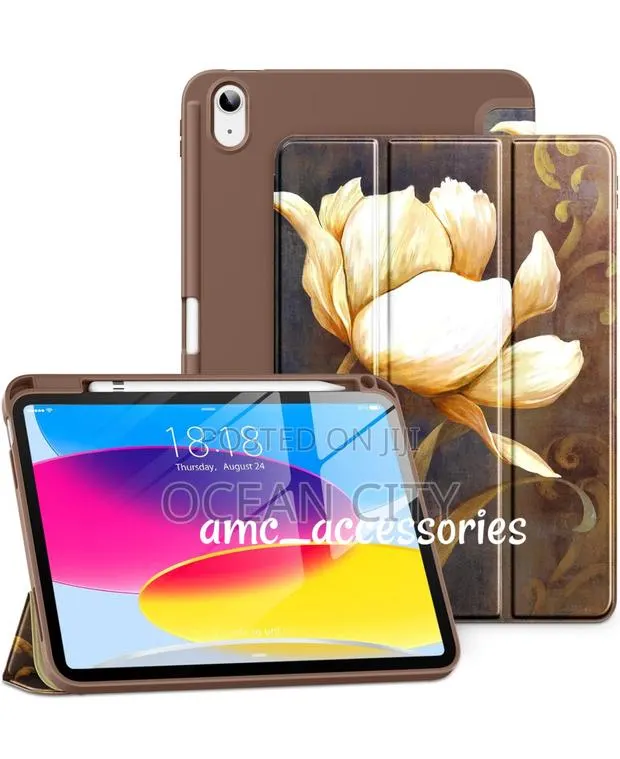 Floral Design iPad 10 Case / Pen Holder · Photo 1