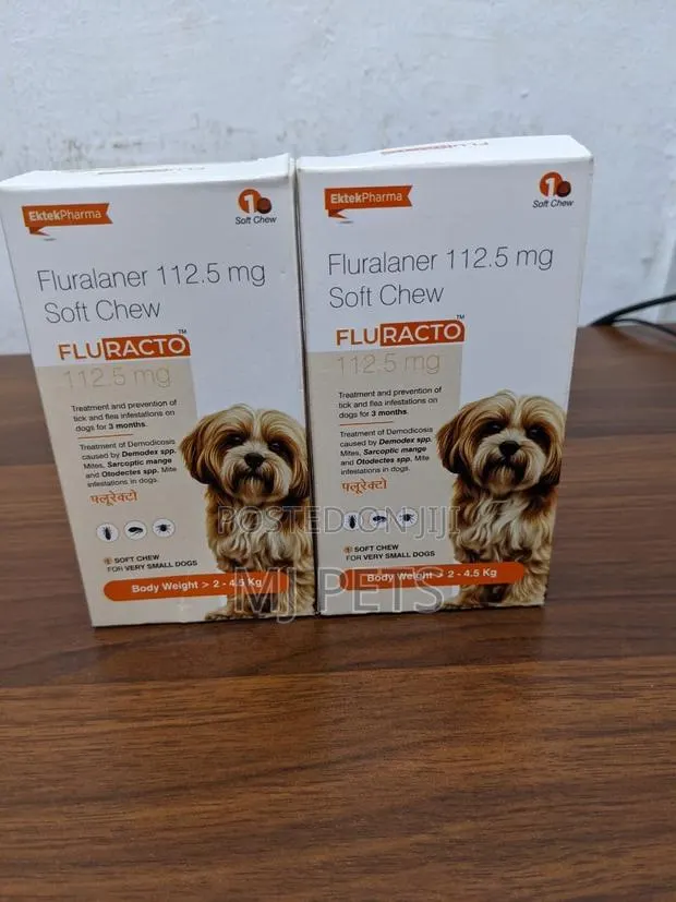 Fluracto Tick Tablets 2.5-5kg · Photo 1