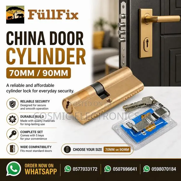 Füllfix China Door Cylinder Lock – 70mm · Photo 1