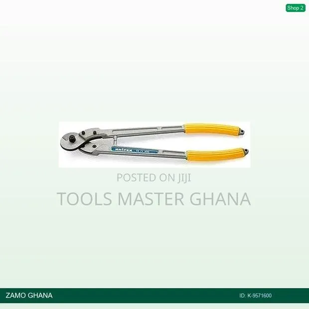 Wire Rope and Acsr Cable Cutting Plier 600mm Silver and Ye - K- · Photo 1