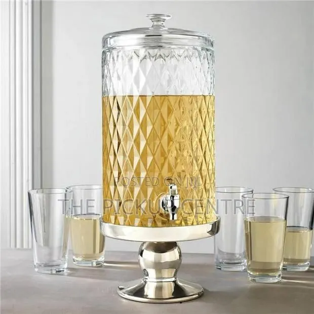 Monaco Diamond Beverage Dispener With Metal Base · Photo 1