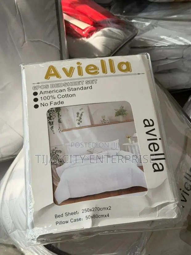6pcs White Bedsheet · Photo 1