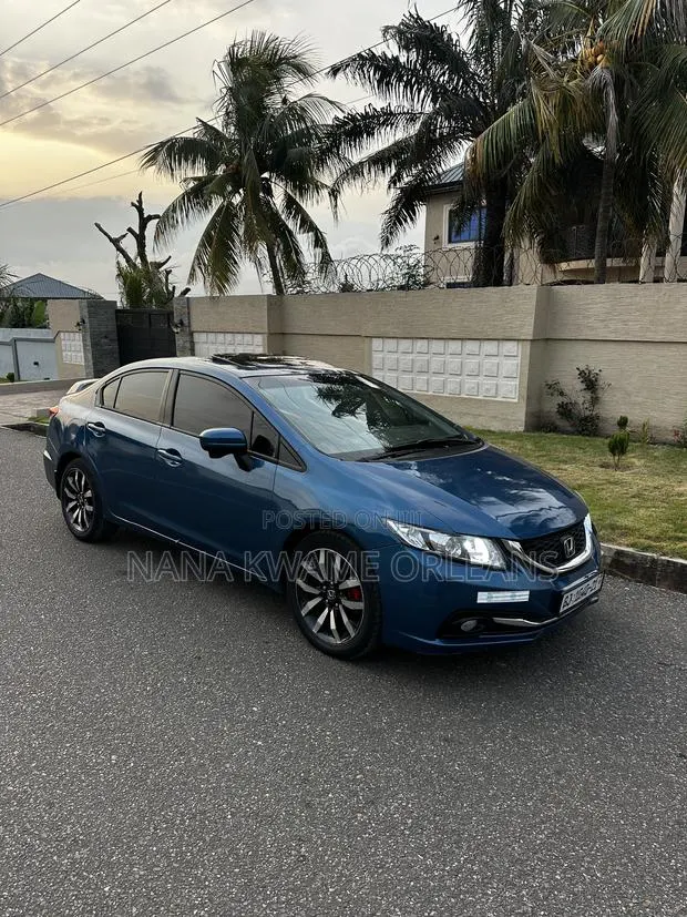 Honda Civic EX-L 4dr Sedan (1.8L 4cyl CVT) 2015 Blue · Photo 1