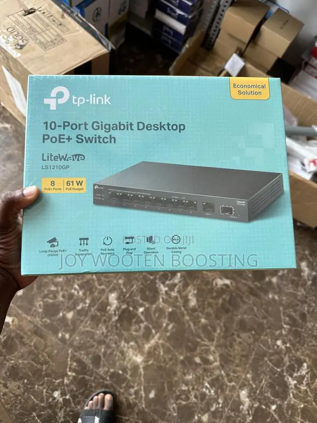Tp-Link Ls1210gp 10-Port Gigabit Poe Switch · Photo 1