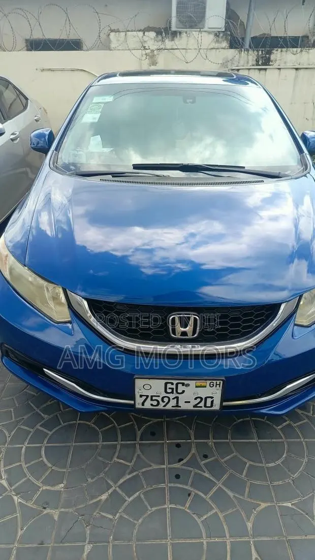 Honda Civic Sedan LX 2013 Blue · Photo 1