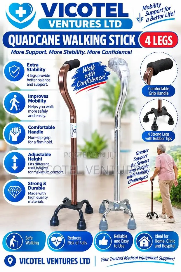 Quad Cane Walking Stick · Photo 1