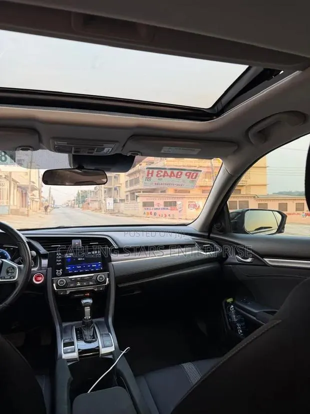 Honda Civic EX Sedan 2019 Black · Photo 1