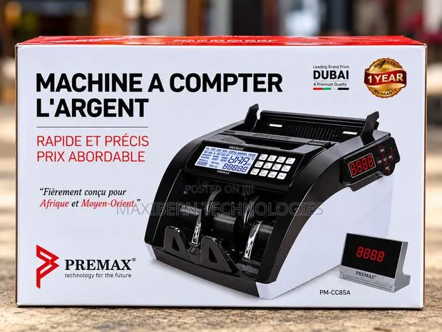 PREMAX PM-CC85A Money Counting Machine – Fast & Accurate Cash Counter · Photo 1