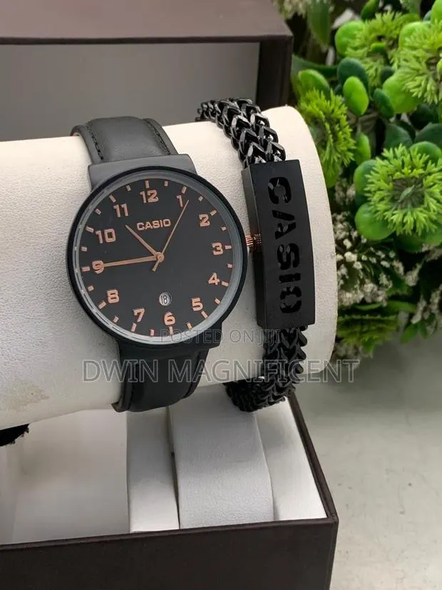 Black Casio MTP-V002gl-7b2 Analog Watch + Bracelet · Photo 1