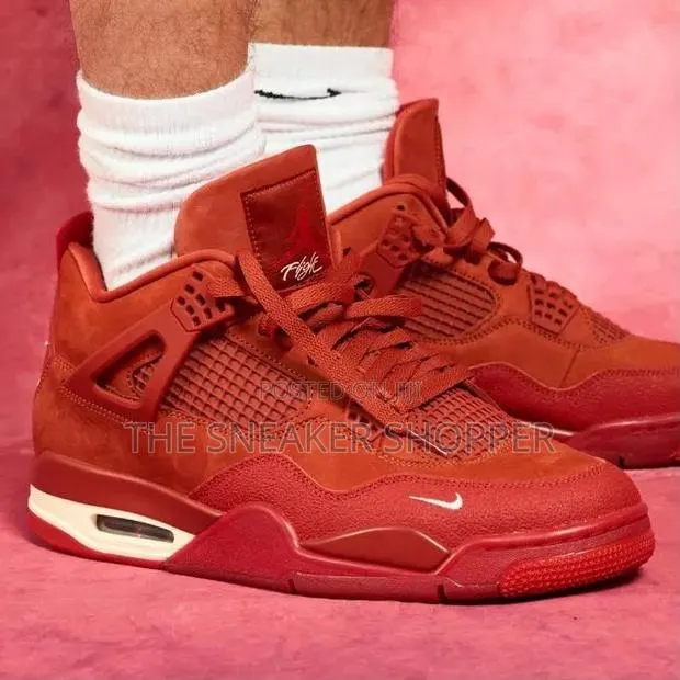 Jordan 4 Bike Red Color · Photo 1