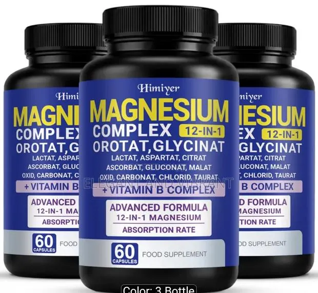 Himiyer 12 in 1 Magnesium Complex, 60 Caps With B Complex · Photo 1