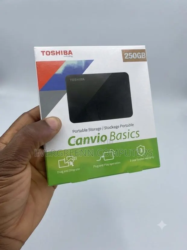 250GB External Hard Drive · Photo 1