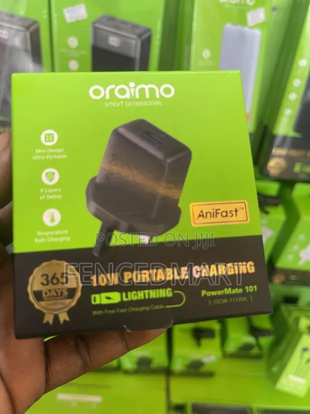 Oraimo 10W iPhone Lightning Charger With Fast Charging Cable · Photo 1