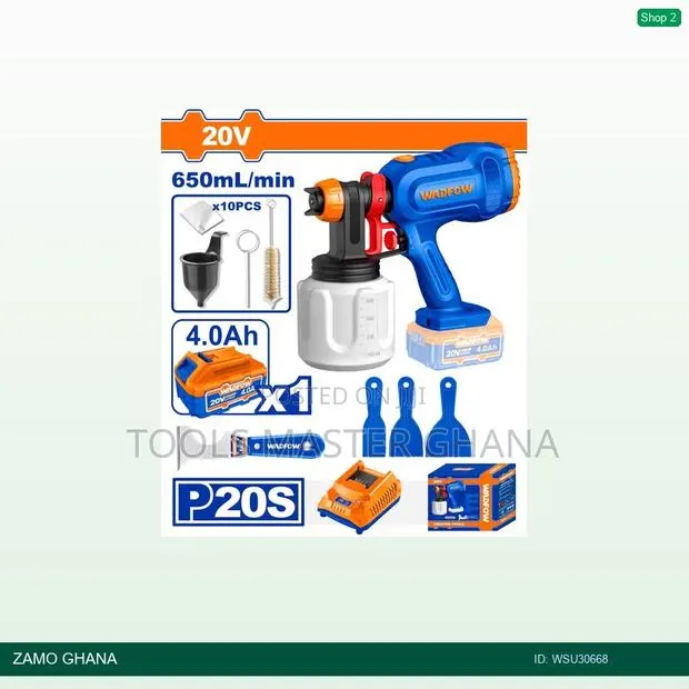 Cordless Spray Gun - Wsu30668 · Photo 1