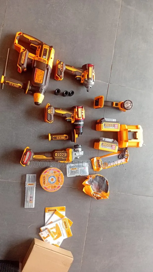 5 Pcs Cordless Industrial Combo · Photo 1