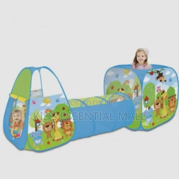 3 in 1 Play Tunnel Tent Set Kids · Photo 3