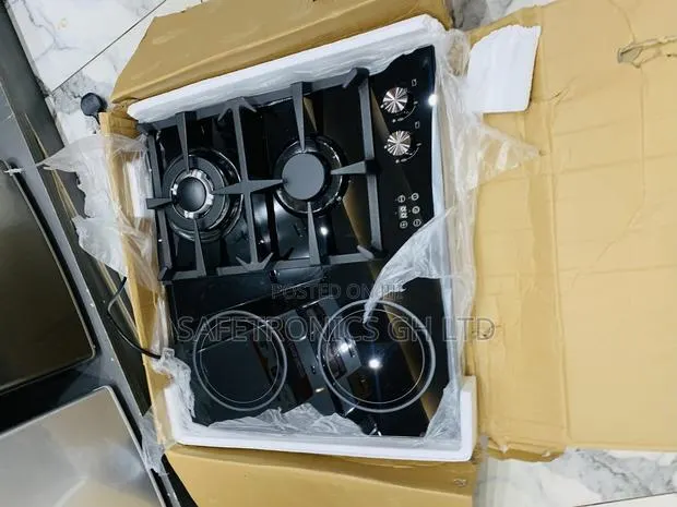 Secure in-Built Kenwood 2 Gas and 2 Electric Hybrid Cooktop · Photo 1