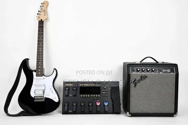 Guitar Effect Pedal + Combo + Yamaha Pacifica Guitar