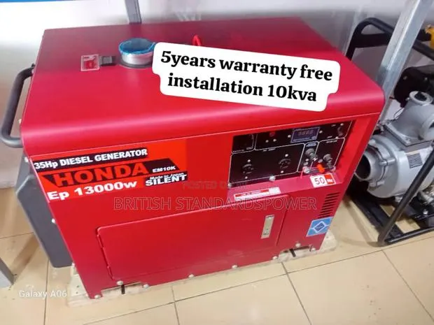Large Extra Capacity 10kva Honda Diesel Genset Diesel · Photo 1