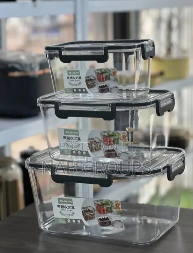 3pcs Acrylic Storage Containers · Photo 1