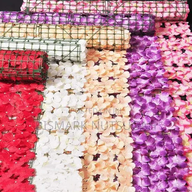 Outdoor Artificial Flower Panels Wall Fence Decor · Photo 1
