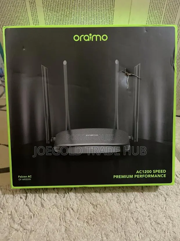 Router(Oraimo AC Dual Band WiFi 5 Router | 2.4G + 5G) · Photo 1