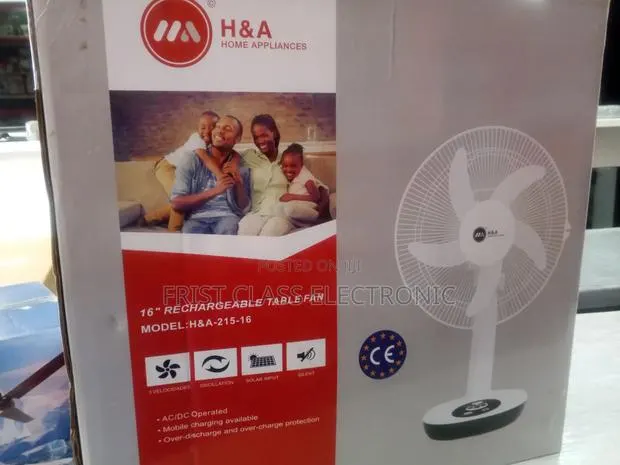 16"Rechargeable Table Fan -AC/Dc Operated · Photo 1