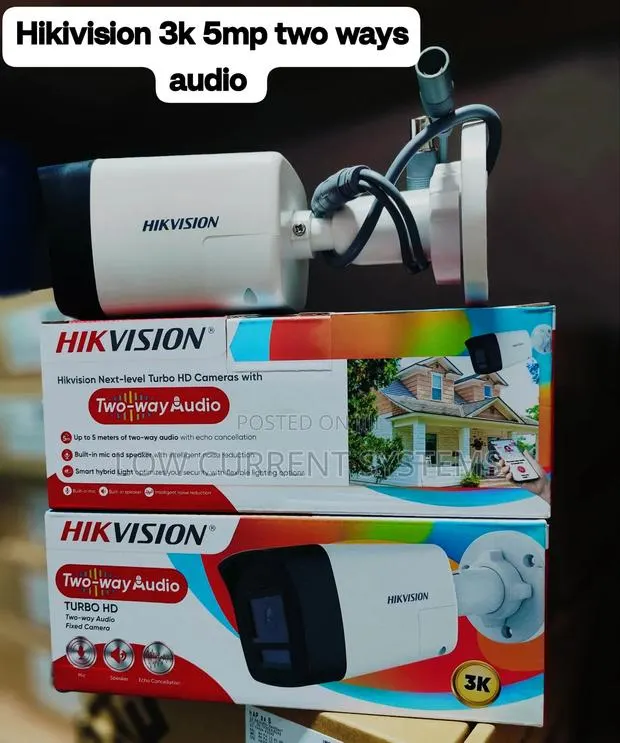 Hikivision 5mp Two Way Audio CCTV Camera Analog Ds-2ce16k0t-LPTS · Photo 1