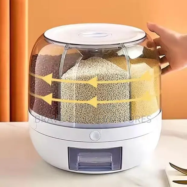 360 Rotating Grain Cereal Dispenser Container · Photo 2