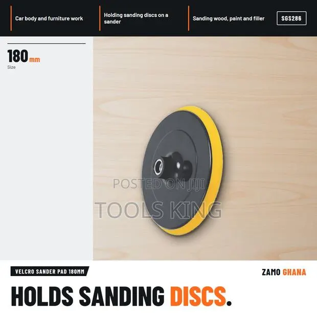 Velcro Sander Pad 180Mm - SGS286 · Photo 1
