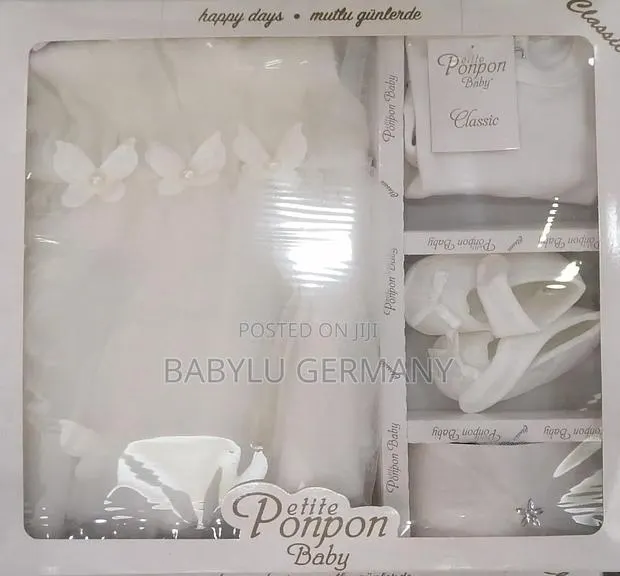 Turkey Imported White Baby Christening Dress Set · Photo 1