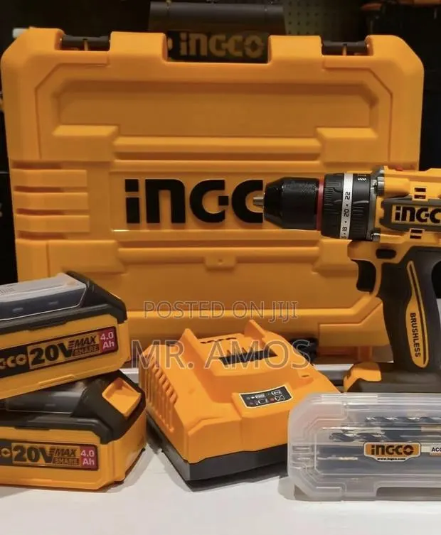 96nm BL Cordless Impact Drill With 2PCs 4.0Ah Batteries - CIDLI209689 · Photo 1