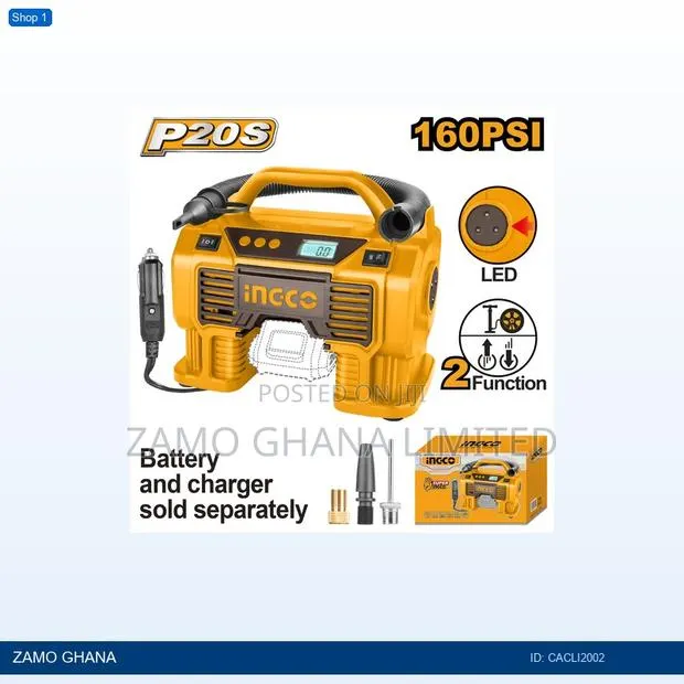 Cordle Air Compressor 20v - Cacli2002 · Photo 1