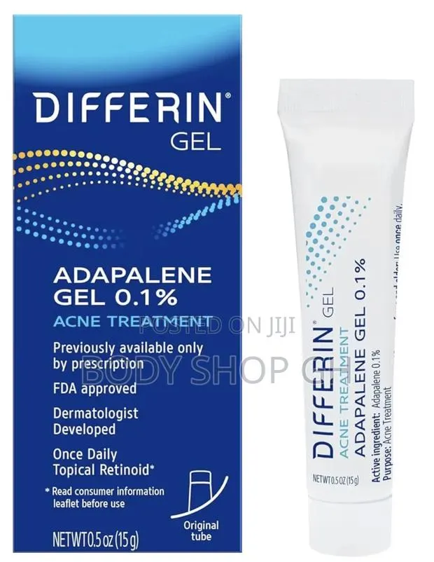 Differin Acne Treatment Gel - Retinoid Treatment With 0.1% Adapalene, · Photo 1