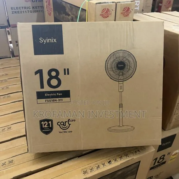 Syinix 18 Inch Standing Fan · Photo 1
