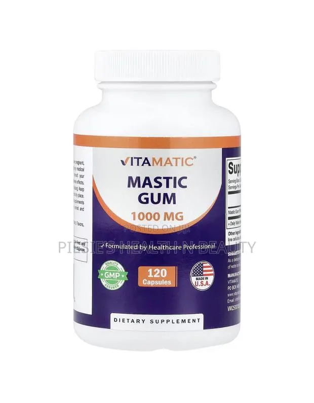 Mastic Gum 1000mg Per Serving 120 Capsules · Photo 1