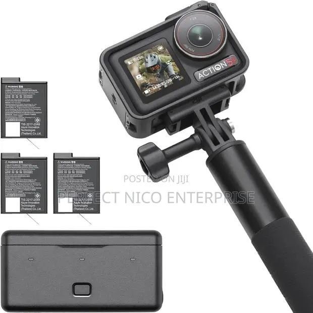 Dji Osmo Action 5 Pro Camera – Full Kit (3 Batteries + Accessories)
