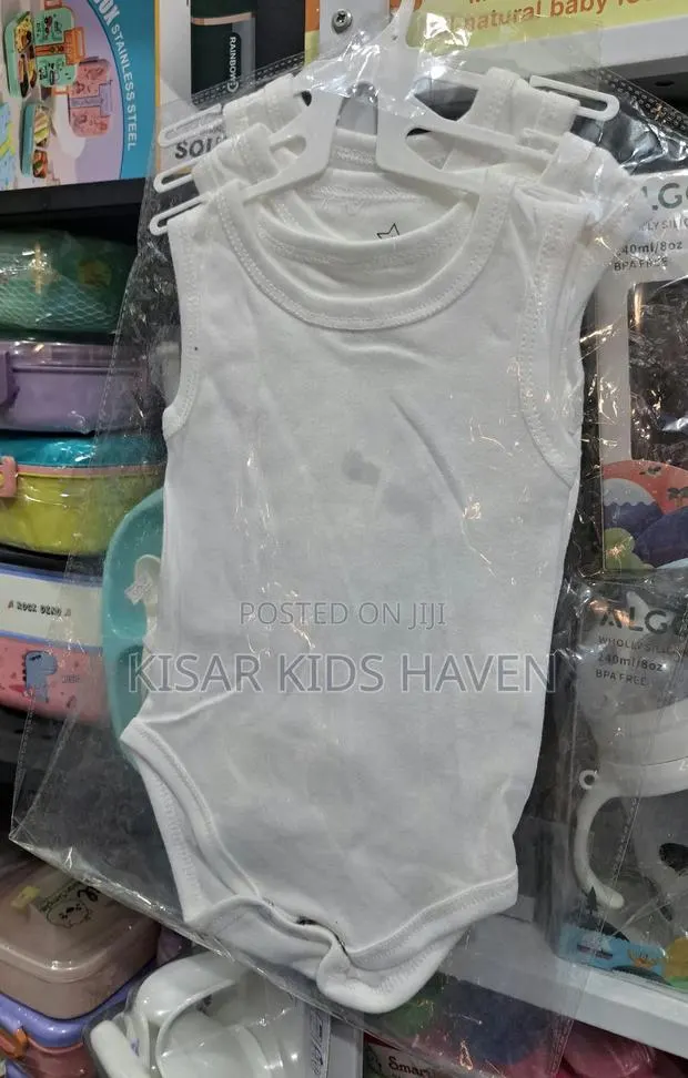 Baby Singlet /Sleeveless Body Suits 0 to 3mths, 3 to 6mths (3 Pieces) · Photo 1
