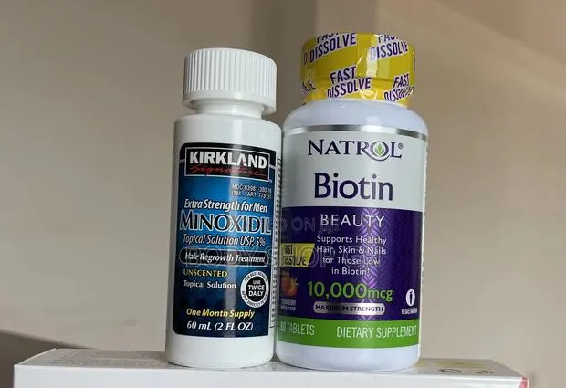 Beard Growth And Hairline Pack - Kirkland Minoxidil + Biotin · Photo 1