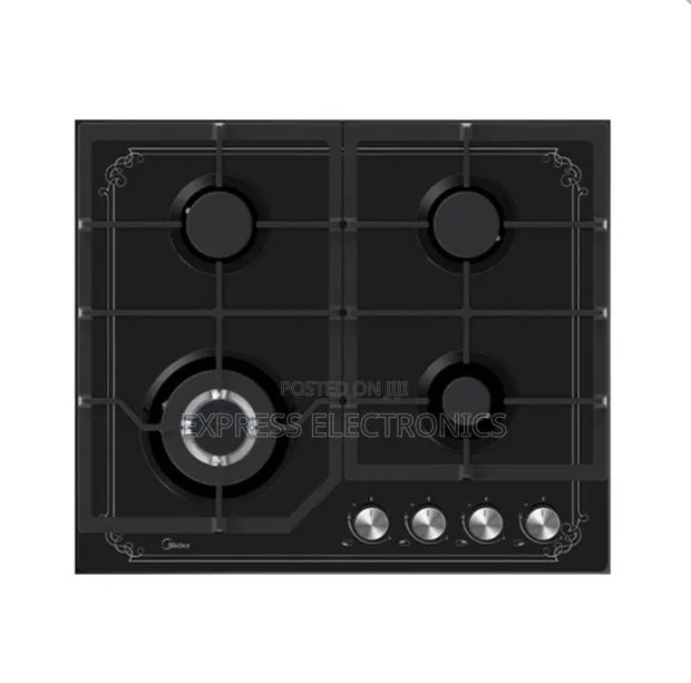 Ultra Modern Midea 4 Burner 60cm Gas Hob โ Black (60GJ084) ยท Photo 1