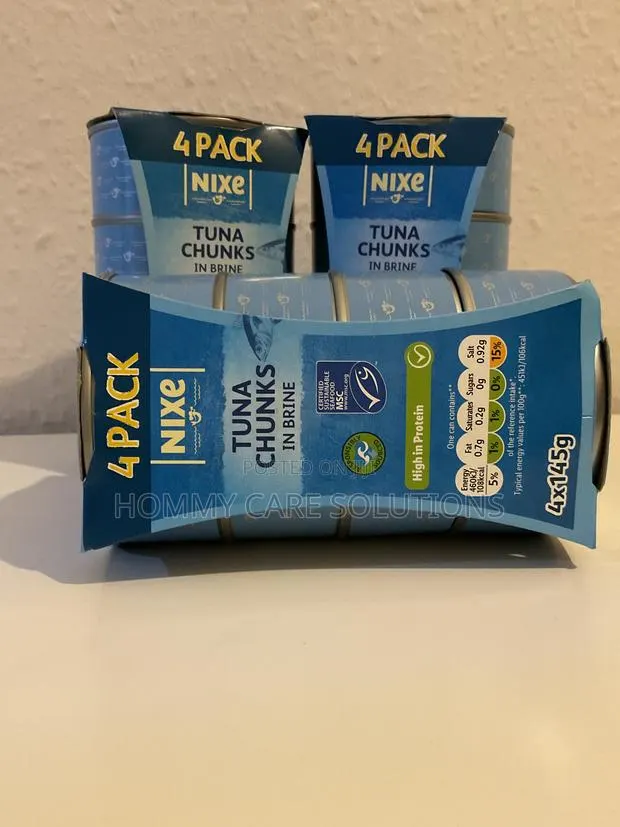 Nixe Tuna Chunks in Brine 4 X 145g · Photo 1