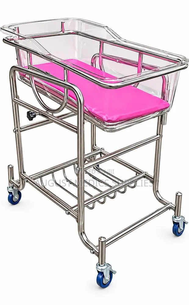 Stainless Steel Baby Bassinet Trolley · Photo 1