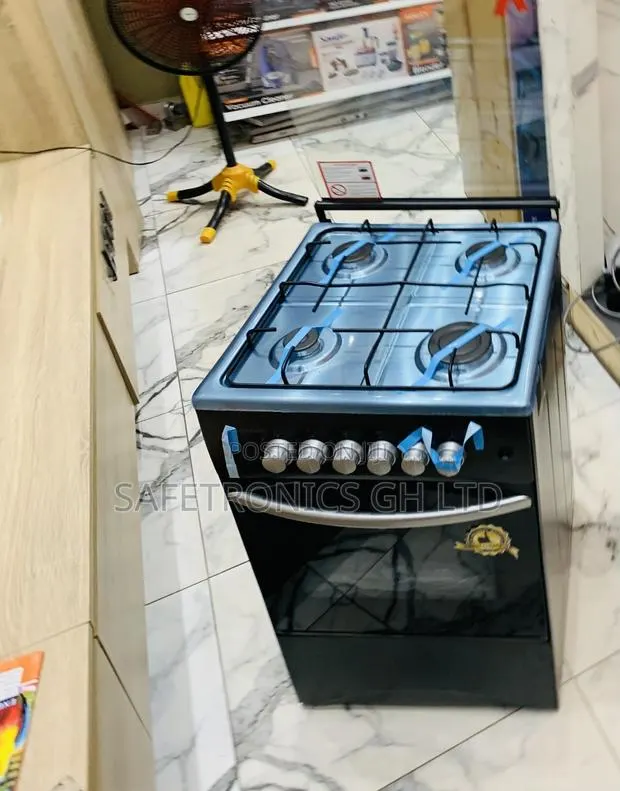 Just Purchase Volcano Glass (50*50) 4 Gas Cooker Black Oven · Photo 1