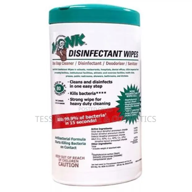 Disinfectant Wipes:Monk Disinfectant Wipes Kills Viruses and Bacteria · Photo 1