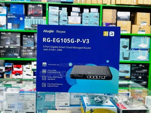 Rg-Eg105g-P-V3 Reyee Cloud Managed Poe Router · Photo 1