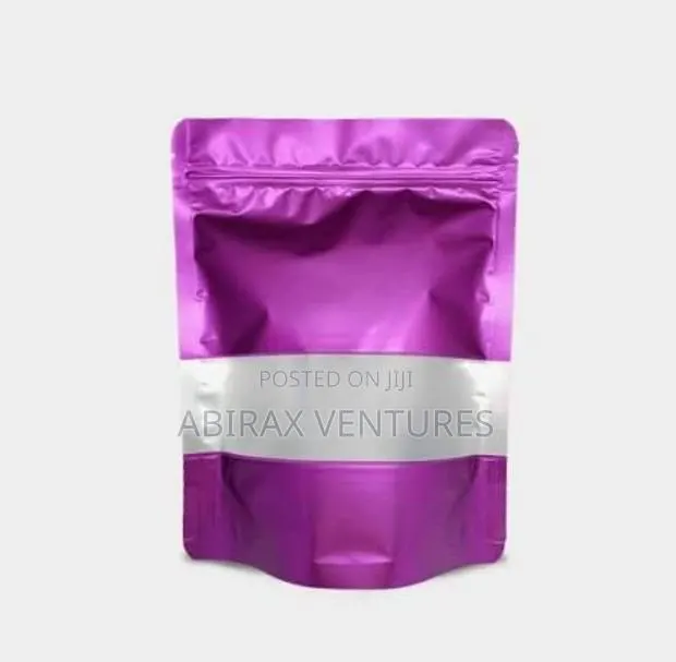 Purple Pouch With Window 100pcs 14*20